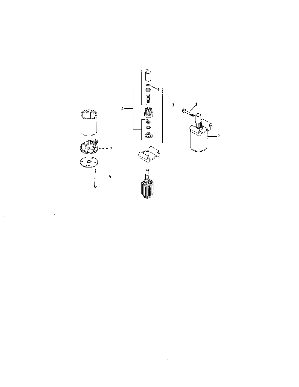 Starting system Diagram and Parts List for 752KSV7311  Kohler Engine