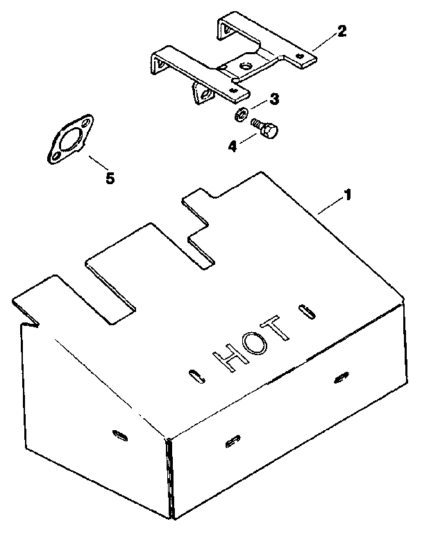 Exhaust Diagram and Parts List for MV18S-58556  Kohler Engine