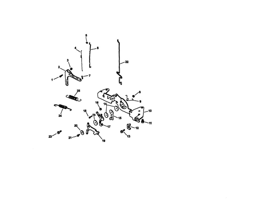 Engine Controls Diagram and Parts List for CV22S-67551  Kohler Engine
