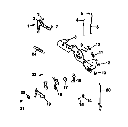 Engine controls Diagram and Parts List for CV18S-61555  Kohler Engine