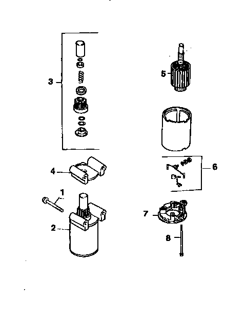 Starting system Diagram and Parts List for CV15S-41566  Kohler Engine