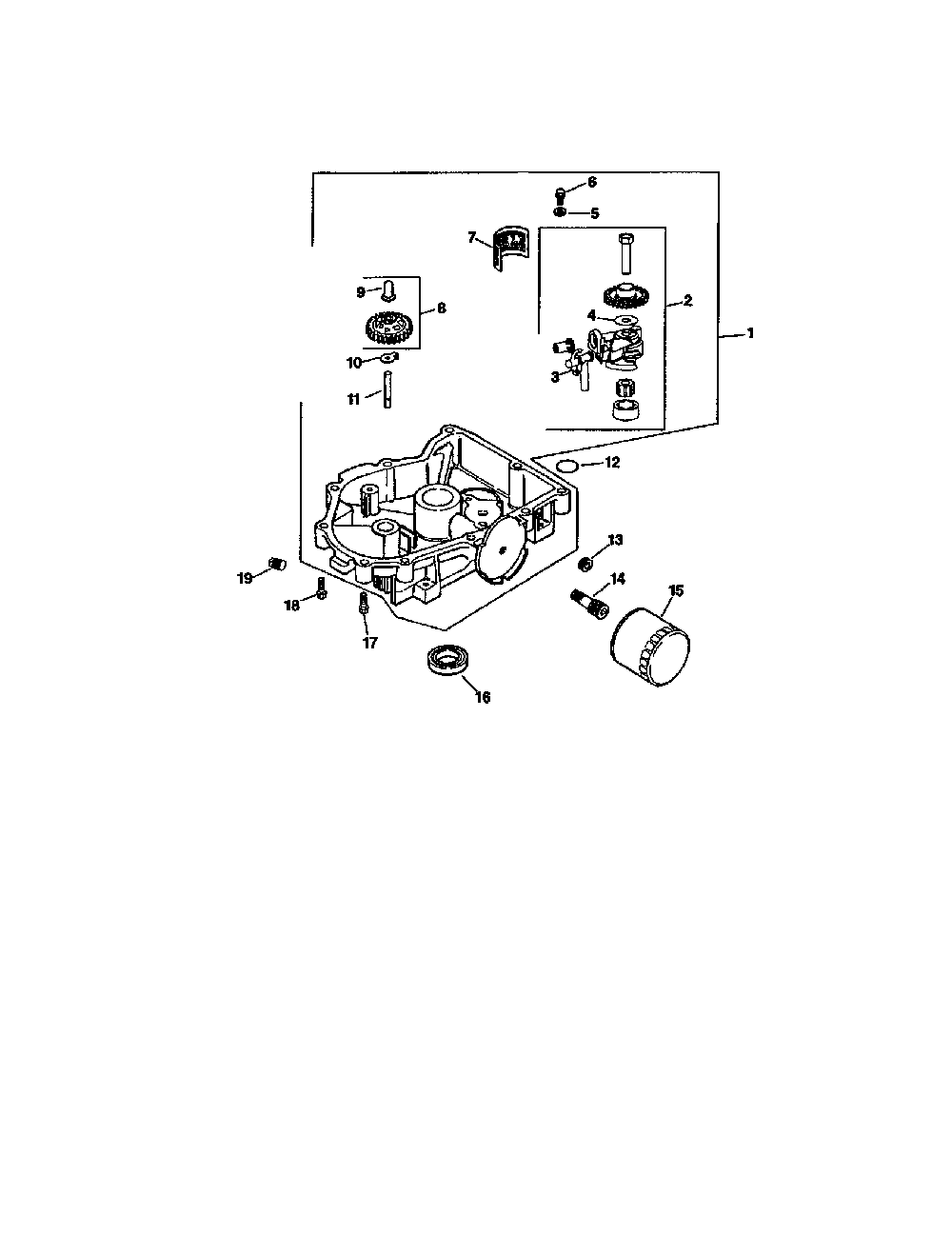 Oil pan/lubrication Diagram and Parts List for CV730S-0017  Kohler Engine