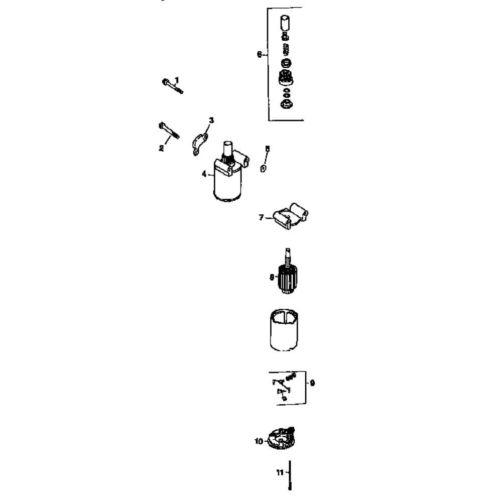 Starting System Diagram and Parts List for CV20S-65527  Kohler Engine
