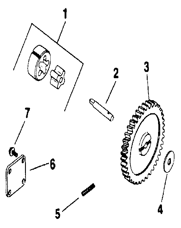 Oil pump Diagram and Parts List for M20QS-49634  Kohler Engine