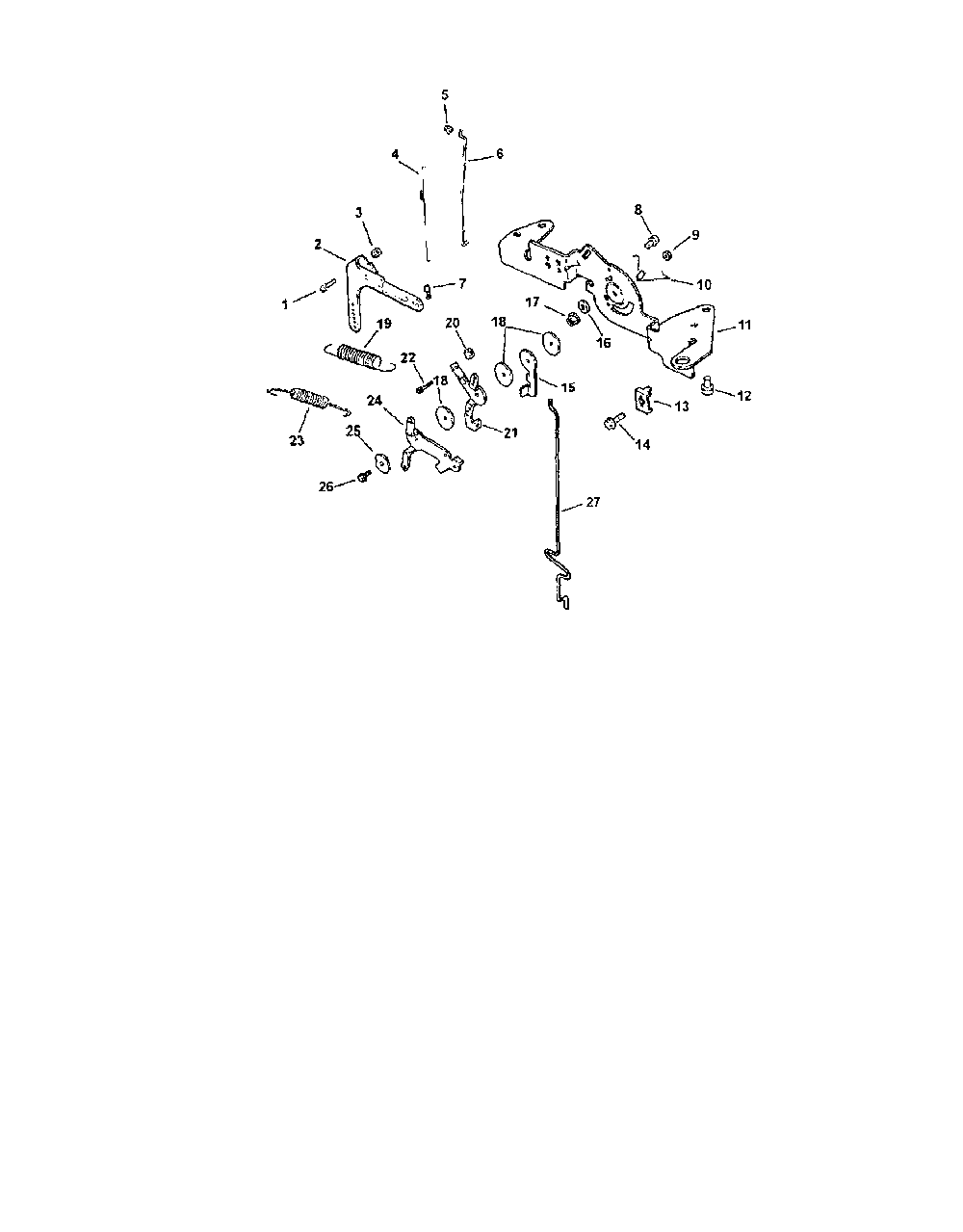 Engine controls Diagram and Parts List for CV624S-65596  Kohler Engine