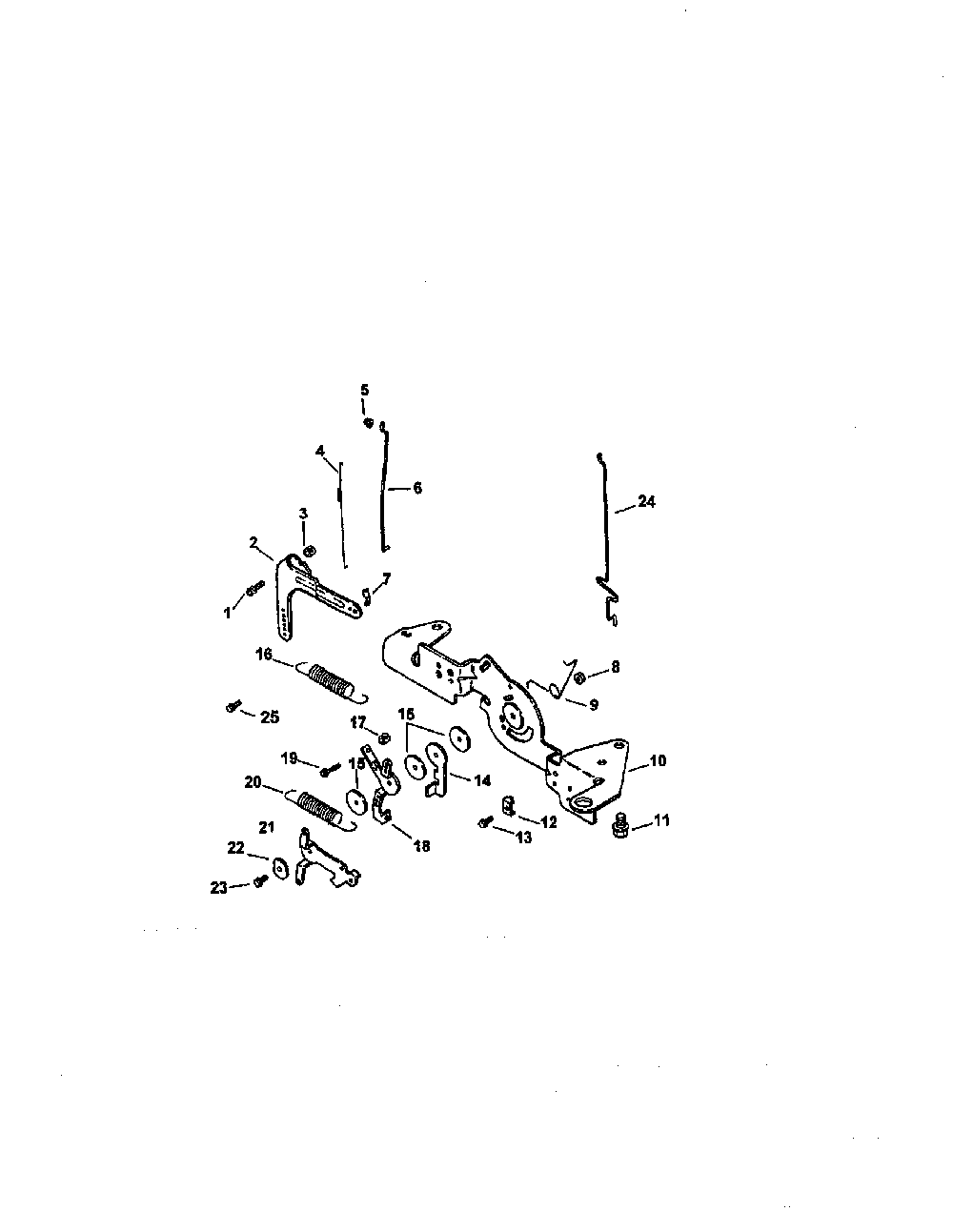 Engine controls Diagram and Parts List for CV20S-65563  Kohler Engine