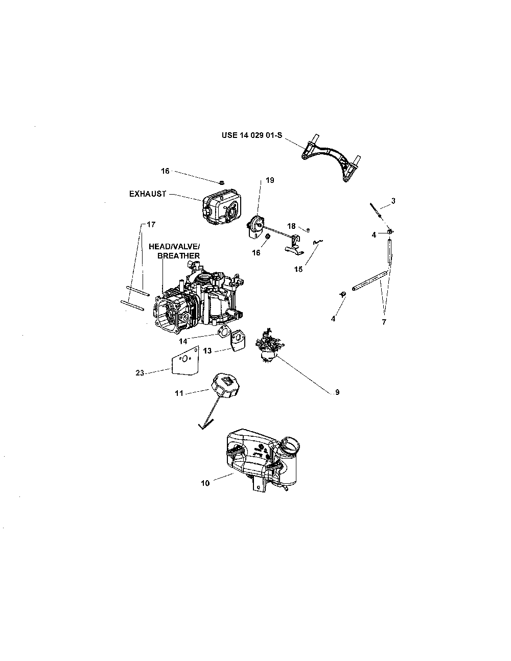 Fuel system Diagram and Parts List for PH-XT675-3043  Kohler Engine