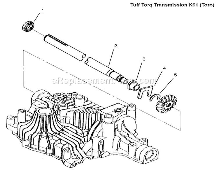 Axle Shaft Diagram and Parts List for 72048 9900001-9999999 - 1999 Kohler Lawn Tractor