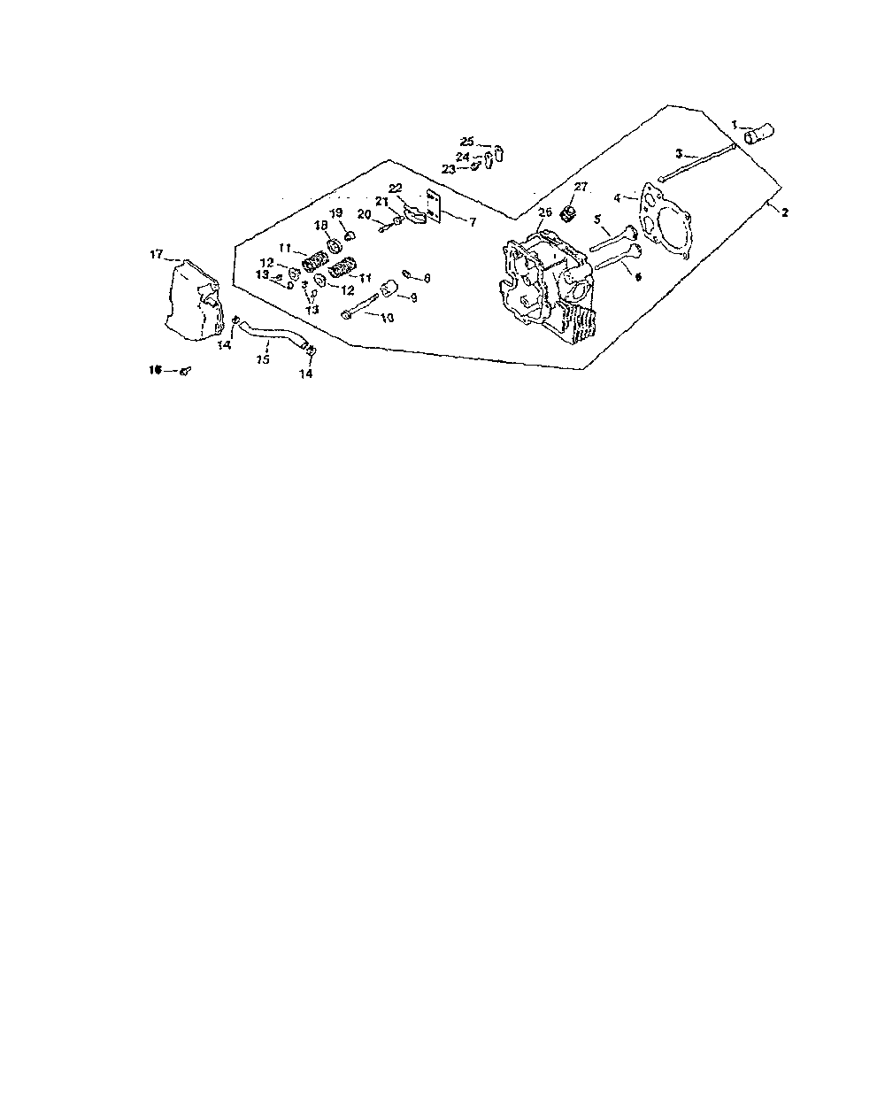 Cylinder head/valve/breather Diagram and Parts List for CV15S-PS41526  Kohler Engine