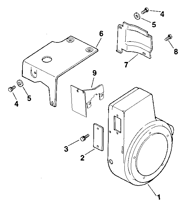 Baffles & shroud - group 2 Diagram and Parts List for M8ST-301549  Kohler Engine
