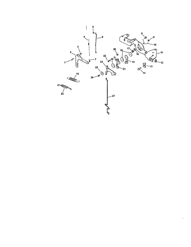 Engine Controls Diagram and Parts List for CV22S-67555  Kohler Engine