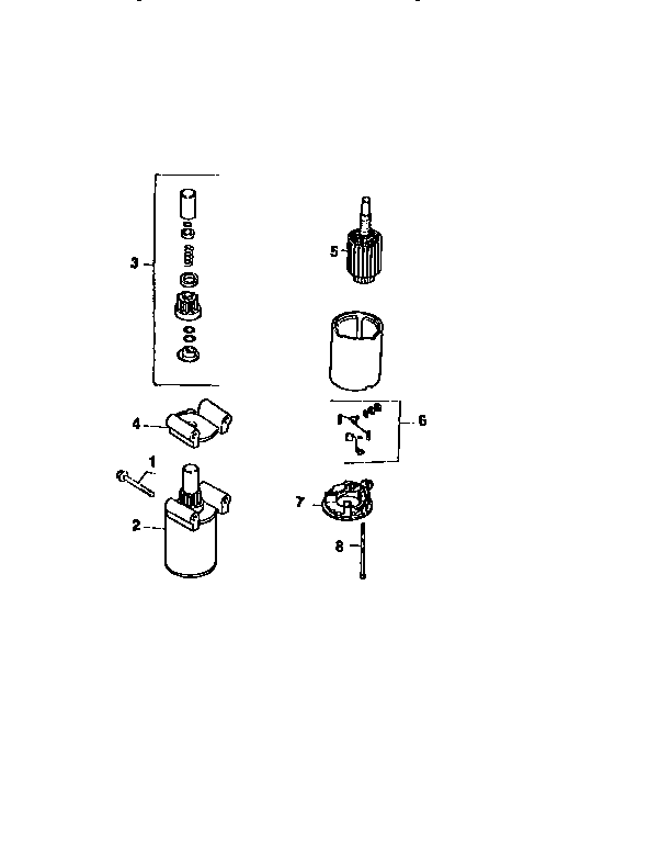 Starting system Diagram and Parts List for CV15S-41526  Kohler Engine