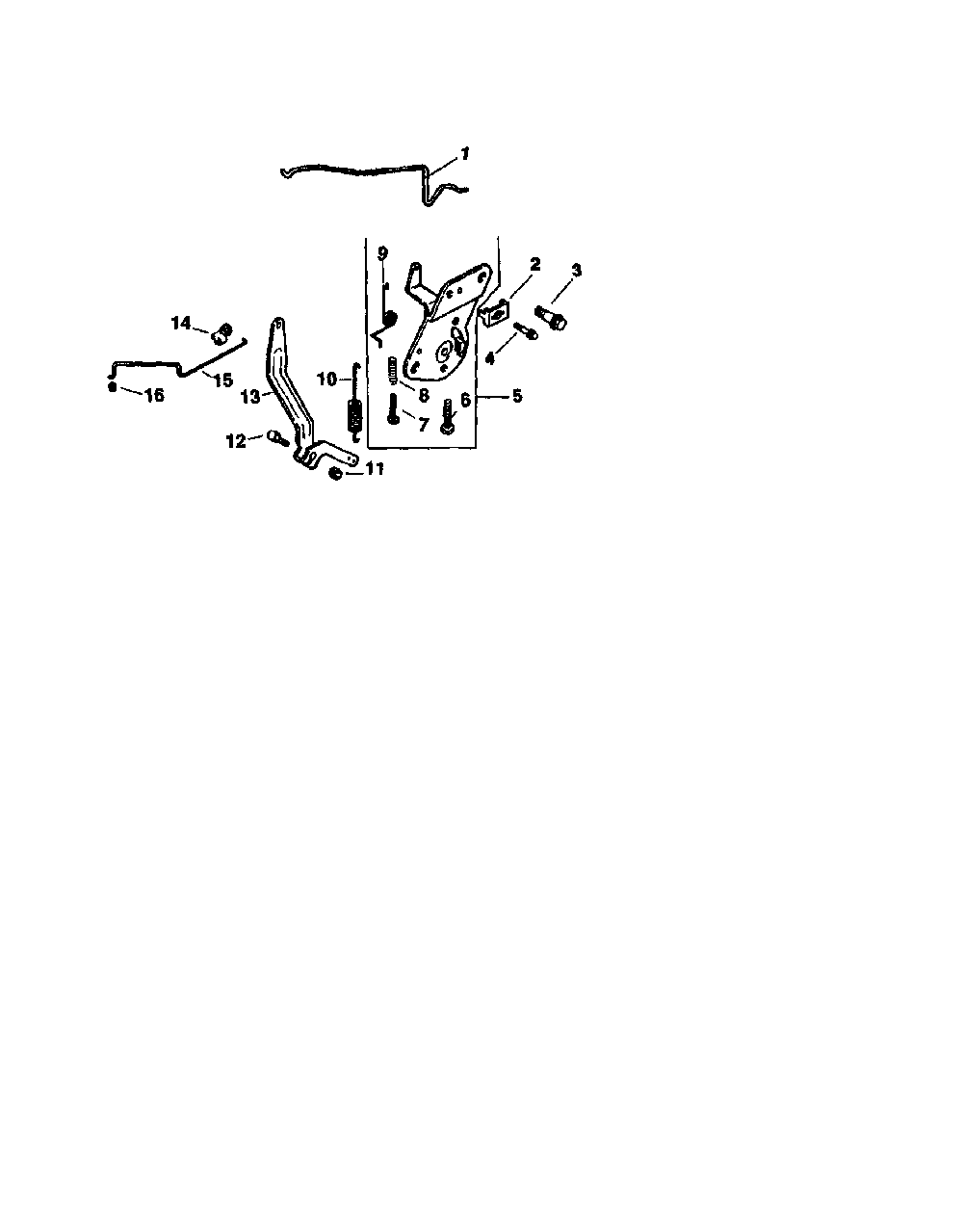 Engine controls Diagram and Parts List for CV155S-41596  Kohler Engine