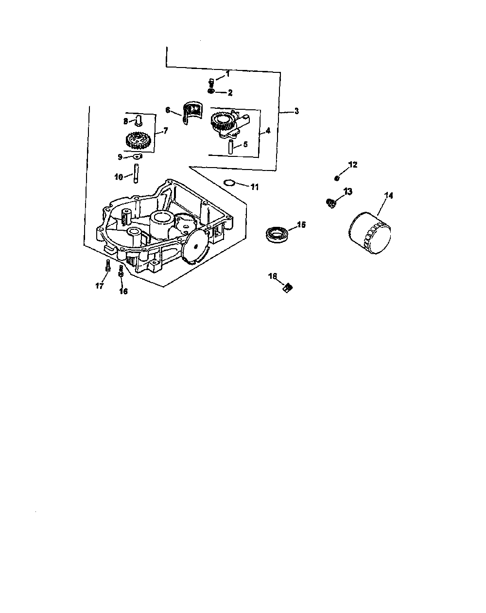 Oil pan/lubrication Diagram and Parts List for CV20S-65561  Kohler Engine