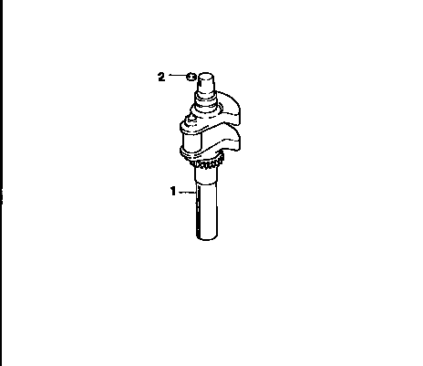 Crankshaft Diagram and Parts List for CV20S-65534  Kohler Engine