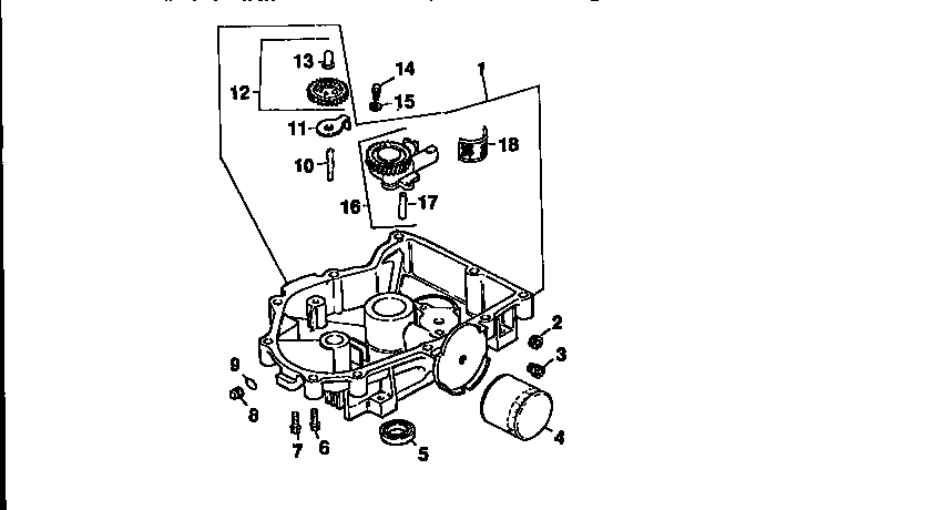 Oil pan/lubrication Diagram and Parts List for CV18S-61544  Kohler Engine