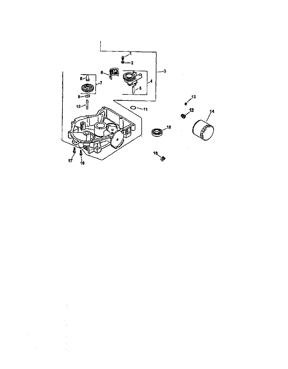 Oil pan/lubrication Diagram and Parts List for CV20S-65551  Kohler Engine