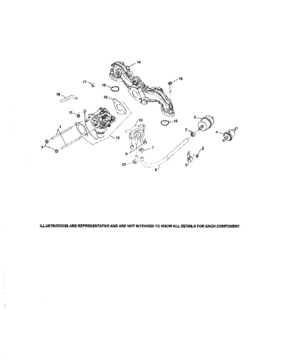 Fuel system Diagram and Parts List for KT725-3014  Kohler Engine