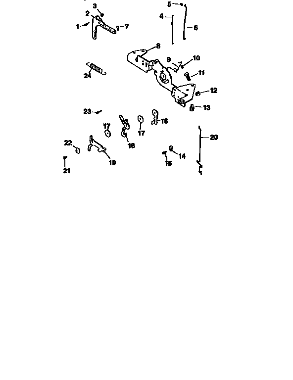 Engine controls Diagram and Parts List for CV20S-65530  Kohler Engine