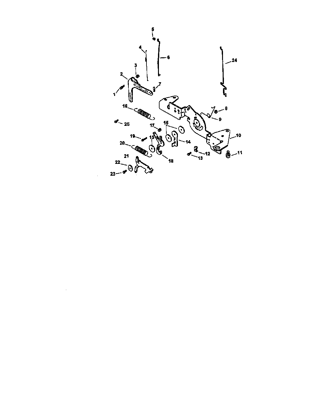 Engine controls Diagram and Parts List for CV20S-65561  Kohler Engine