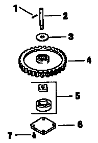 Oil pump Diagram and Parts List for MV205-57527  Kohler Engine