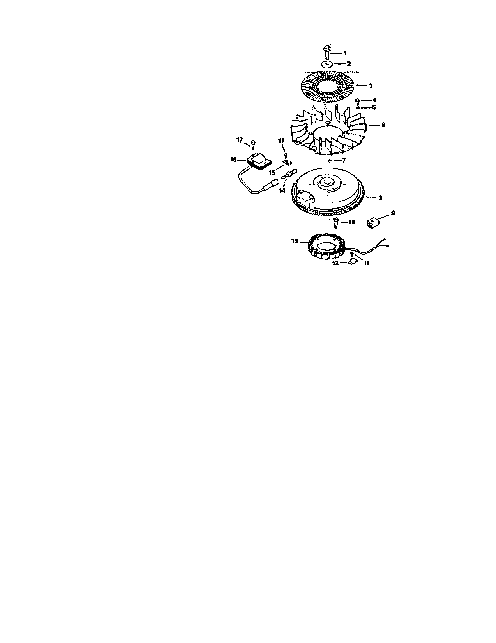 Ignition/electrical Diagram and Parts List for CV15S-PS41526  Kohler Engine