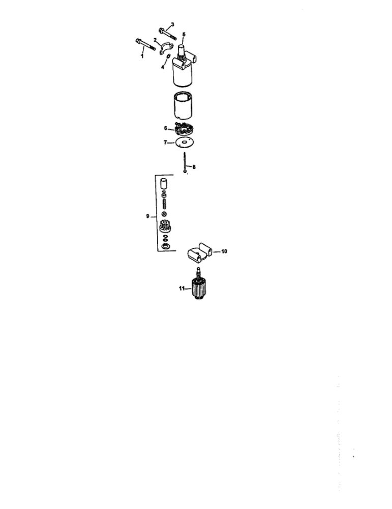 Starting System Diagram and Parts List for CV22S-67544  Kohler Engine