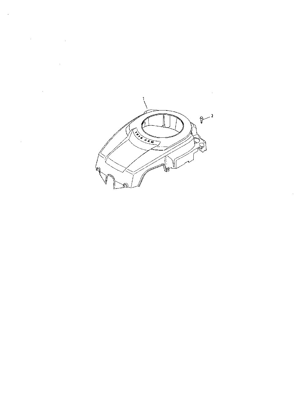 Blower housing/baffles Diagram and Parts List for 752KSV5900220  Kohler Engine