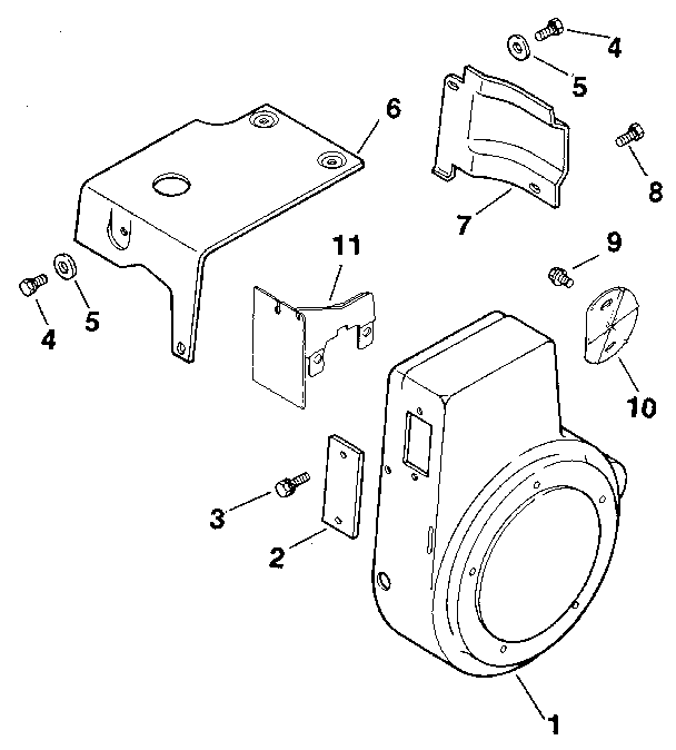 Baffles & shroud - group 2 Diagram and Parts List for M8ST-301548  Kohler Engine