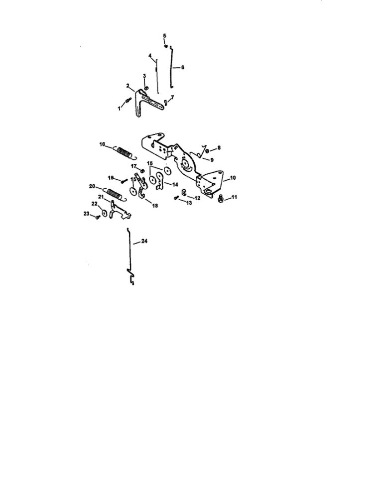 Engine Controls Diagram and Parts List for CV22S-67544  Kohler Engine