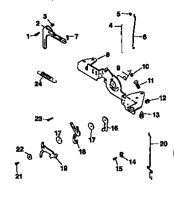 Engine controls Diagram and Parts List for CV20S-65534  Kohler Engine