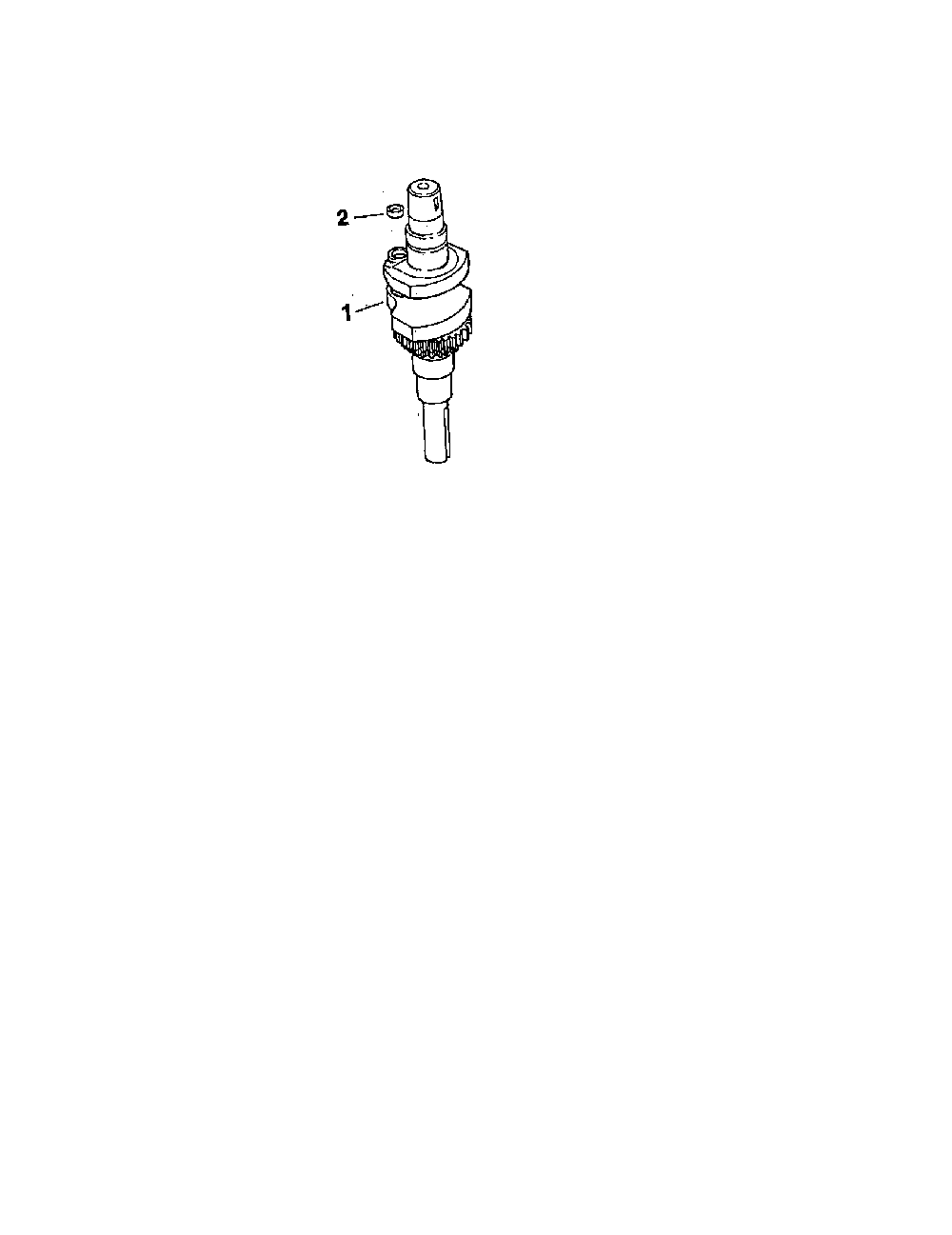 Crankshaft Diagram and Parts List for CV15S-41567  Kohler Engine