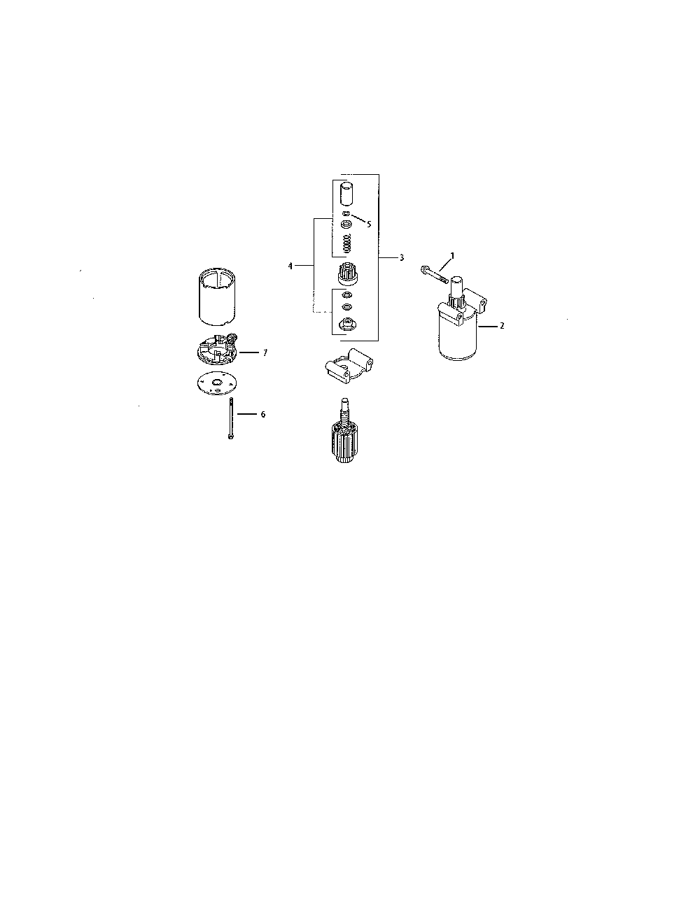 Starting system Diagram and Parts List for 752KSV7410  Kohler Engine
