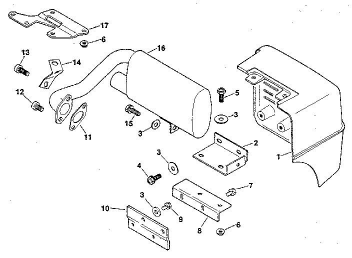 Group 12 exhaust top tank Diagram and Parts List for MV8-301500  Kohler Engine