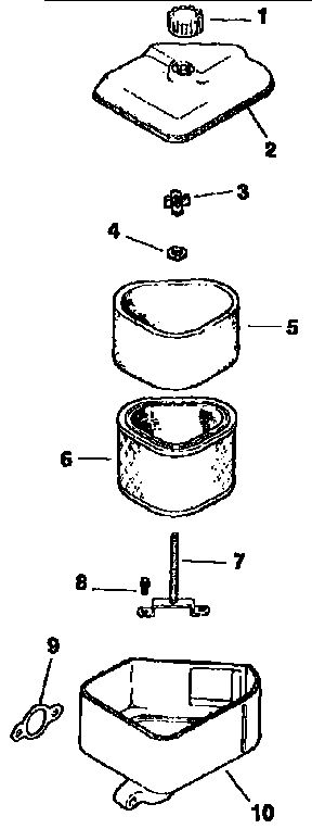 Air Intake Diagram and Parts List for CV14S-PS1451  Kohler Engine
