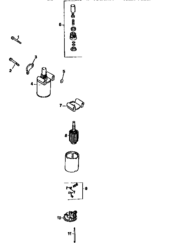 Starting system Diagram and Parts List for CV20S-65530  Kohler Engine