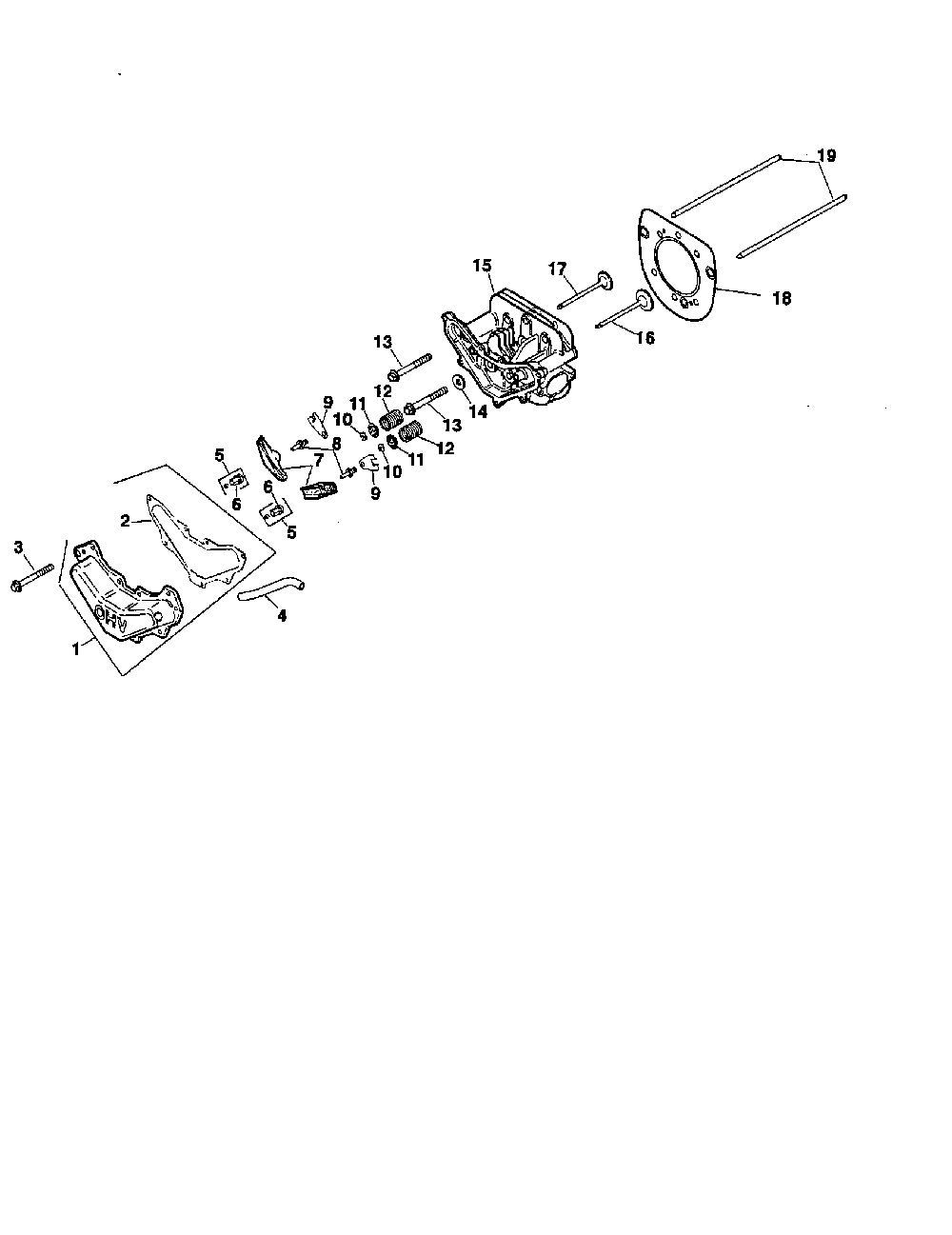 Head/valve/breather Diagram and Parts List for SV600S-0010  Kohler Engine