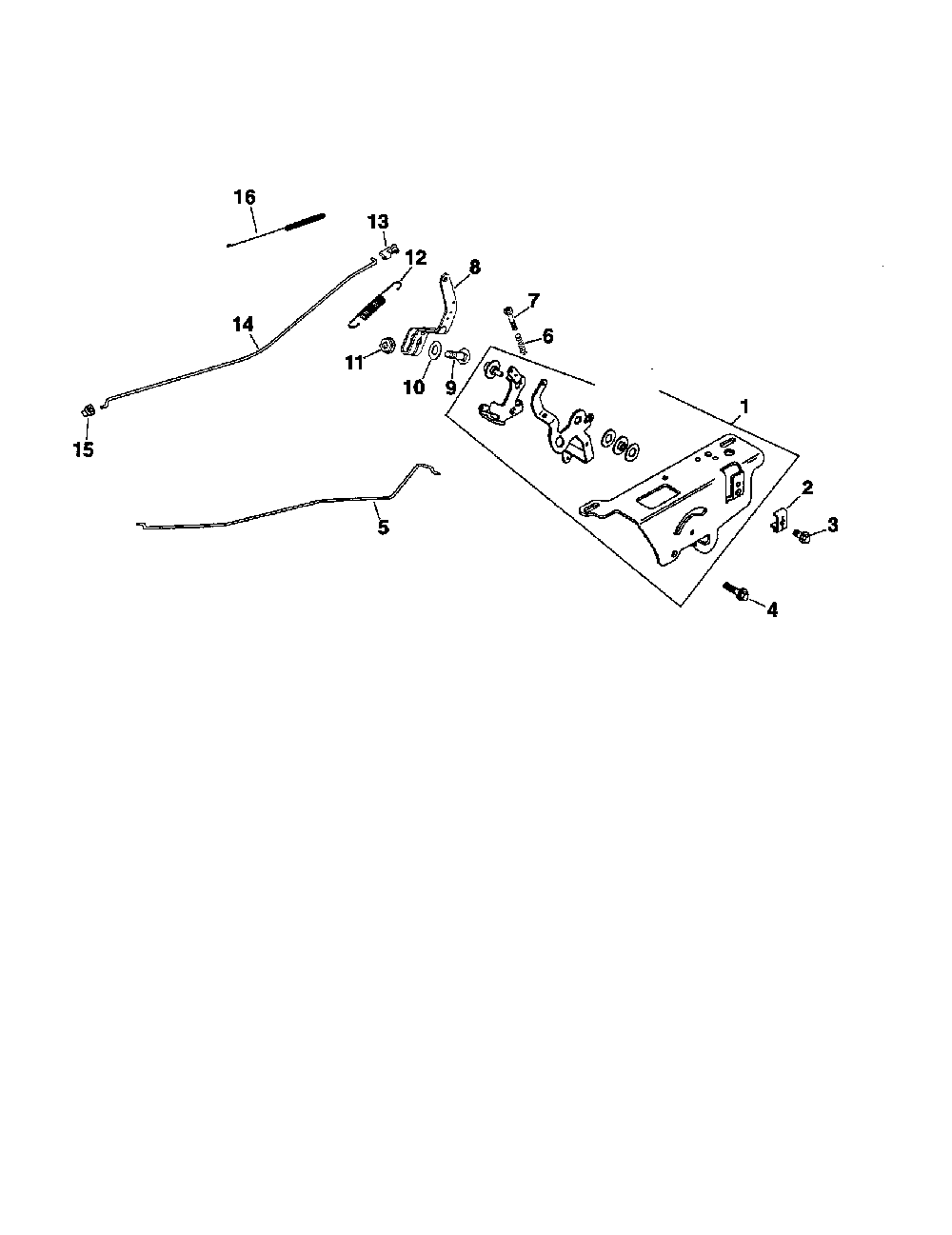 Exhaust controls Diagram and Parts List for SV600S-0010  Kohler Engine