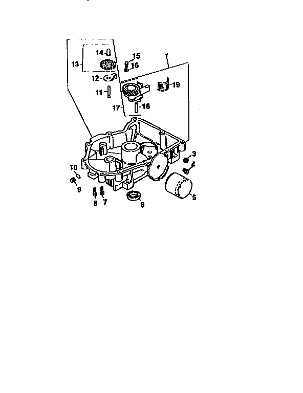 Oil pan/lubrication Diagram and Parts List for CV20S-65538  Kohler Engine
