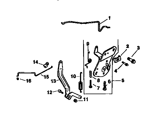 Engine controls Diagram and Parts List for CV15S-41565  Kohler Engine