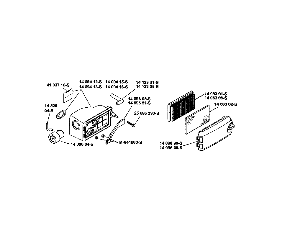 Air intake/filtration Diagram and Parts List for XT173-3225-EA  Kohler Engine