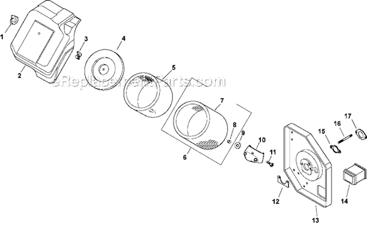 Page A Diagram and Parts List for CH11-16102  Kohler Engine
