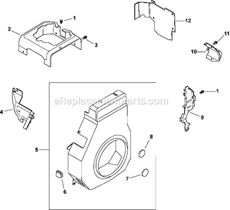 Page B Diagram and Parts List for CH11-16105  Kohler Engine