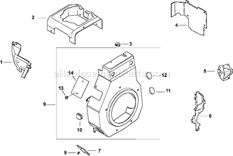 Page B Diagram and Parts List for CH11-16131  Kohler Engine