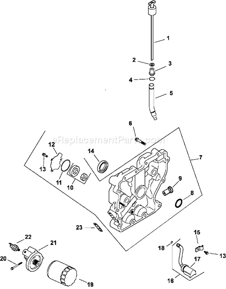 Page K Diagram and Parts List for CH11-16134  Kohler Engine
