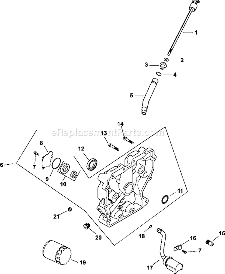 Page K Diagram and Parts List for CH11-16141  Kohler Engine