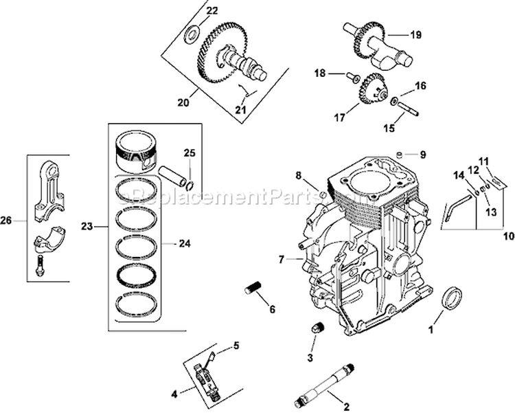 Page C Diagram and Parts List for CH11-16144  Kohler Engine