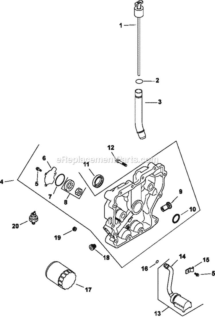 Page L Diagram and Parts List for CH11-16147  Kohler Engine