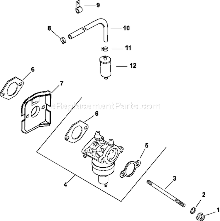Page H Diagram and Parts List for CH11-1613  Kohler Engine