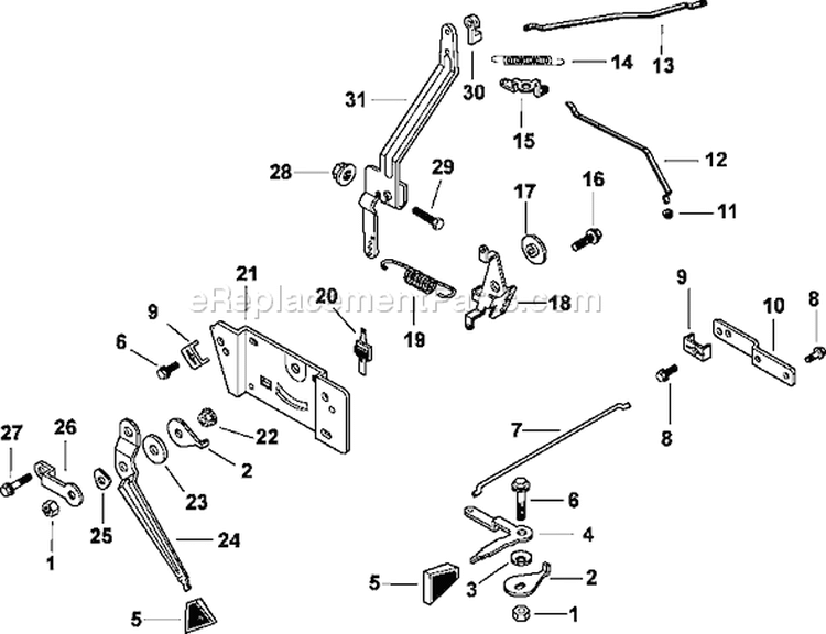 Page F Diagram and Parts List for CH11-1621  Kohler Engine